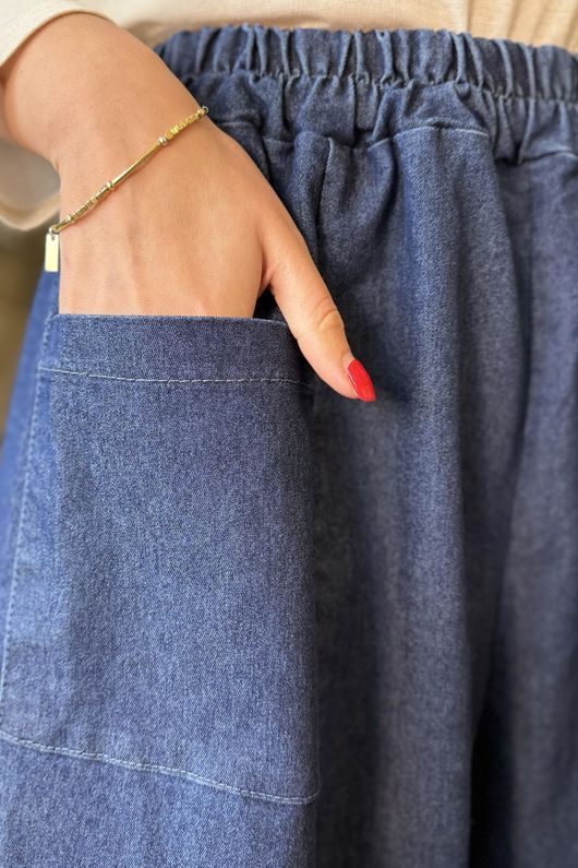 Billie Quirky Crop Barrel Jean Denim